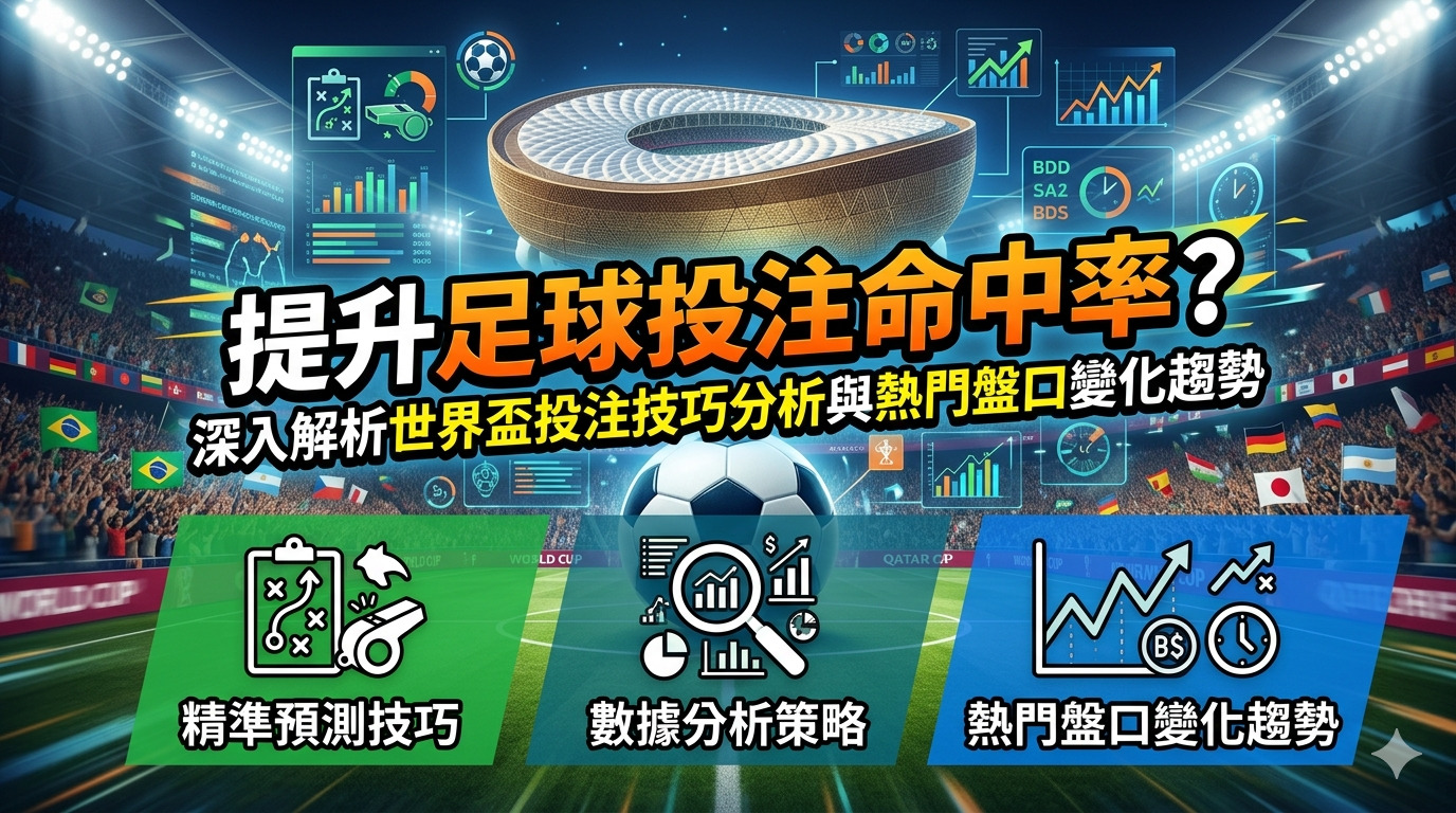 如何提升足球投注命中率？深入解析世界盃投注技巧分析與熱門盤口變化趨勢